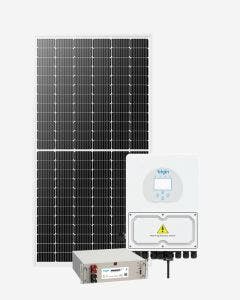 Kit Energia Solar 2,93kWp 585W 3kW-HYB-G04EA 220V Cerâmico Elgin (c/ 1 Bateria de Lítio) (c/ String Box)