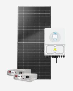 Kit Energia Solar 2,93kWp 585W 3kW-HYB-G04EA 220V Cerâmico Elgin (c/ 2 Baterias de Lítio) (c/ String Box)